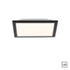 LED-Deckenleuchte, schwarz, eckig, flach, Innenleuchte