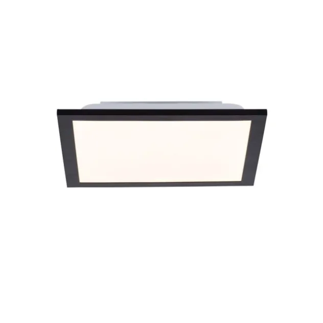 LED-Deckenleuchte, schwarz, eckig, flach, Innenleuchte