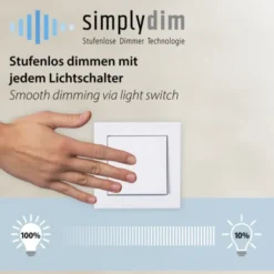 LED Deckenleuchte schwarz gold dimmbar geschwungen Memoryfunktion