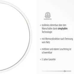 LED Deckenleuchte, schwarz, modern, zwei Leuchtringe, dimmbar, schwenkbar