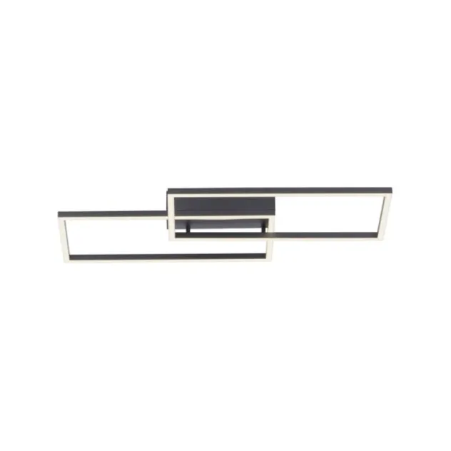 LED Deckenleuchte, schwarz, modern, Farbsteuerung, dimmbar, Fernbedienung