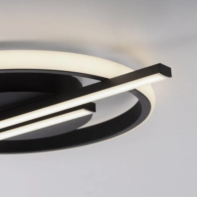 LED Deckenleuchte schwarz modernes Design SimplyDim Memoryfunktion