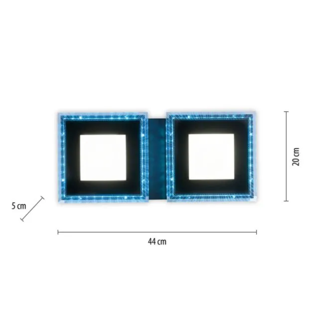 LED Deckenleuchte schwarz RGB Memoryfunktion CCT dimmbar steuerbar