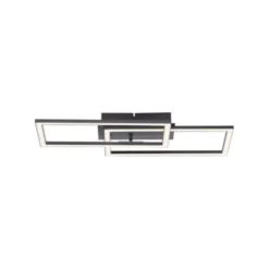 LED Deckenleuchte schwarz Switchmo Technik längliche Rahmen schwarz flach