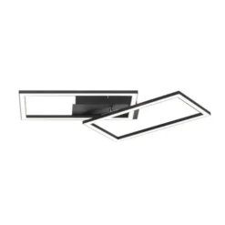 LED Deckenleuchte schwarz Switchmo Technik längliche Rahmen schwarz flach