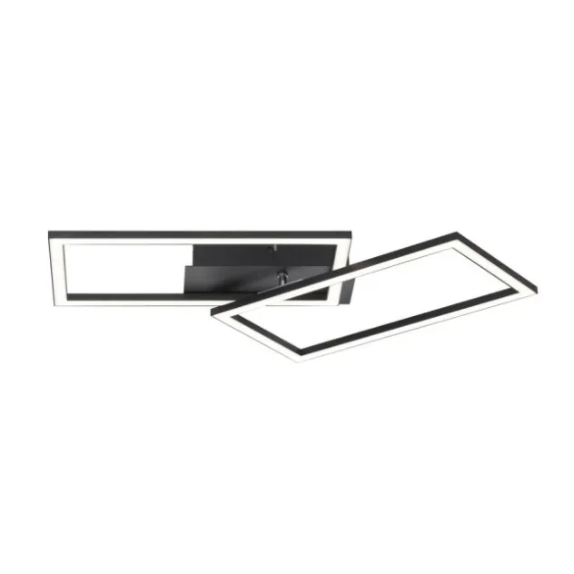 LED Deckenleuchte schwarz Switchmo Technik längliche Rahmen schwarz flach
