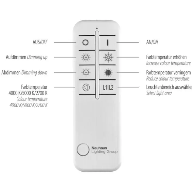 LED Deckenleuchte silberfarbig 82x50cm dimmbar CCT Memoryfunktion