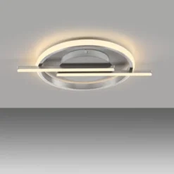LED Deckenleuchte silber Simply Dimm Technik Memoryfunktion
