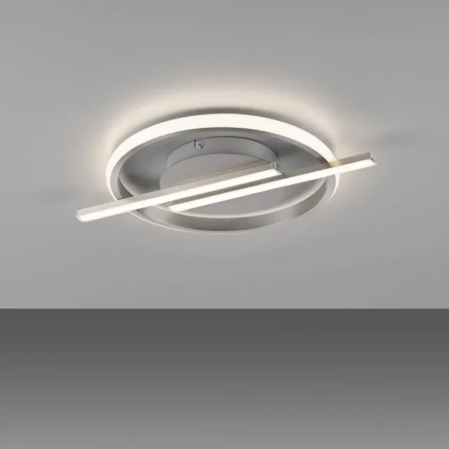 LED Deckenleuchte silber Simply Dimm Technik Memoryfunktion