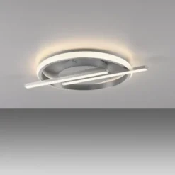 LED Deckenleuchte silber Simply Dimm Technik Memoryfunktion