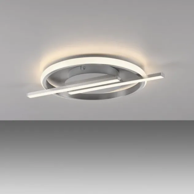 LED Deckenleuchte silber Simply Dimm Technik Memoryfunktion