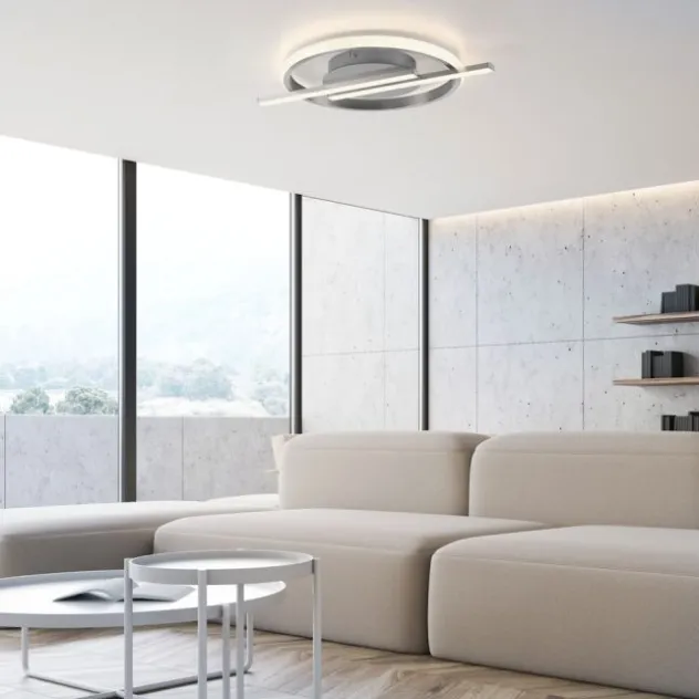 LED Deckenleuchte silber Simply Dimm Technik Memoryfunktion