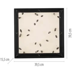 LED Deckenleuchte SKINA, schwarz, quadratisch, dimmbar, Funk-Fernbedienung, Memory