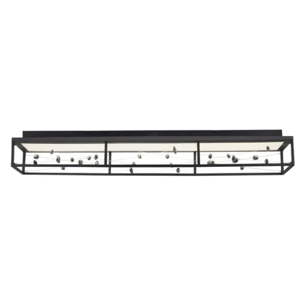 LED Deckenleuchte SKINA, schwarz, dimmbar, Funk-Fernbedienung,, Memoryfunktion