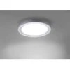 LED-Deckenleuchte, Smart Home, chromfarben, rund, Ø45cm, Tuya App