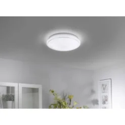 LED-Deckenleuchte, Smart Home fähig, RGB+W, Kristalloptik, Fernbedienung, CCT