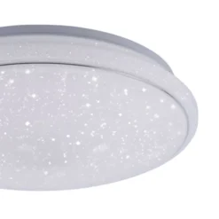 LED-Deckenleuchte, Smart Home fähig, RGB+W, Kristalloptik, Fernbedienung, CCT
