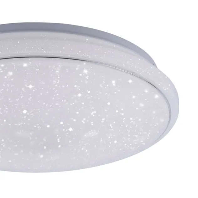 LED-Deckenleuchte, Smart Home fähig, RGB+W, Kristalloptik, Fernbedienung, CCT