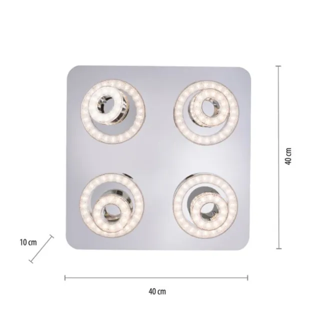 LED-Deckenleuchte, Smart-Home, Lichtfarbsteuerung, Farbwechsel, dimmbar