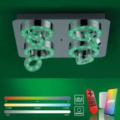 LED-Deckenleuchte, Smart-Home, Lichtfarbsteuerung, Farbwechsel, dimmbar