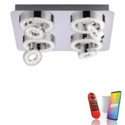 LED-Deckenleuchte, Smart-Home, Lichtfarbsteuerung, Farbwechsel, dimmbar