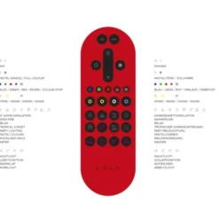 LED-Deckenleuchte, stahlfarben, 2-flammig, Opalglas, inkl. Fernbedienung