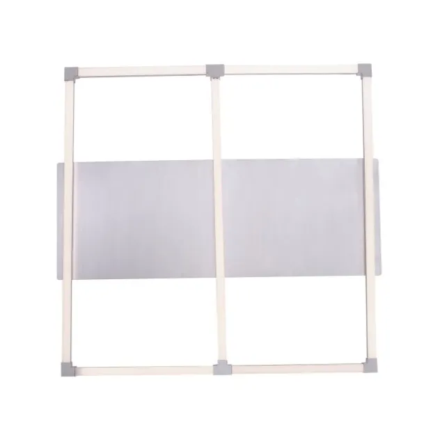 LED Deckenleuchte, stahlfarben, quadratisch, modern, 78x74cm