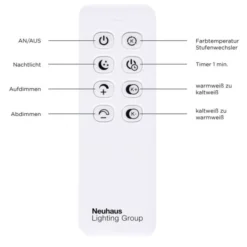 LED Deckenleuchte, stahlfarben, 2-flammig, dimmbar, geometrisches Design