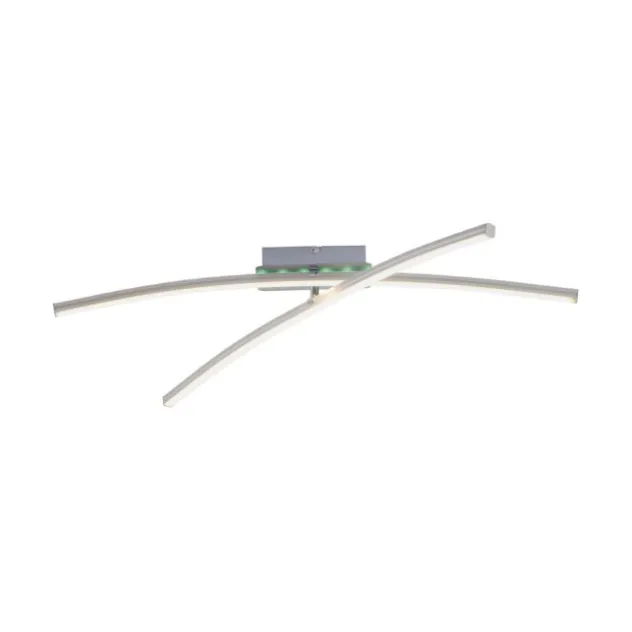 LED-Deckenleuchte, Stahl, Fernbedienung, dimmbar, RGB, CCT