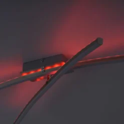 LED-Deckenleuchte, Stahl, Fernbedienung, dimmbar, RGB, CCT