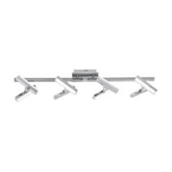LED-Deckenleuchte, Stahl, 8flammig, drehbare Leuchtenköpfe, modernes Design