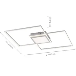 LED Deckenleuchte, stahl, modern, CCT Farbmanagement