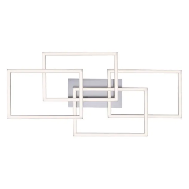 LED Deckenleuchte, stahl, modernes Design, inkl. Memory Funktion, dimmbar