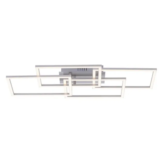 LED Deckenleuchte, stahl, modernes Design, inkl. Memory Funktion, dimmbar