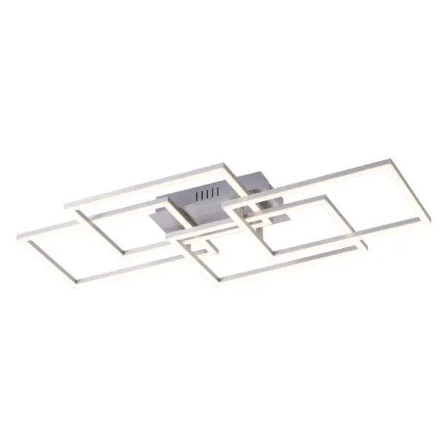 LED Deckenleuchte, stahl, modernes Design, inkl. Memory Funktion, dimmbar