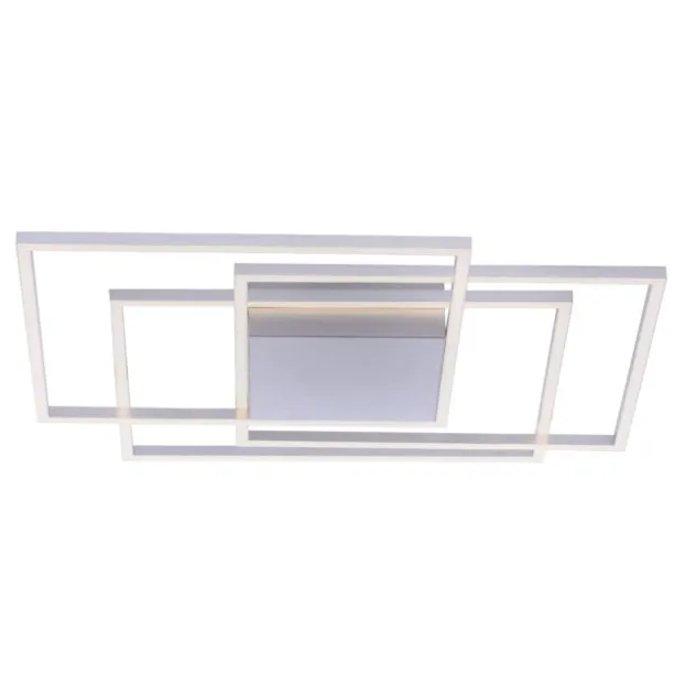 LED-Deckenleuchte, stahl, warmweiße Lichtfarbe, inkl. Dimmfunktion, modern