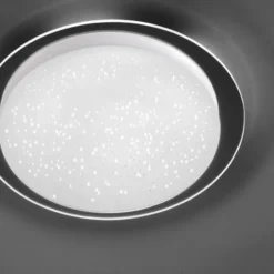 LED-Deckenleuchte, Sternenhimmeloptik, Lichtfarbsteuerung, dimmbar, modern