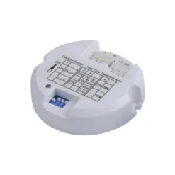 LED-Deckenleuchte, Sternenhimmel, Ø38,5cm,Chrom, Opalweiß, IP44,