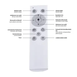 LED-Deckenleuchte, Sternenhimmeloptik, CCT-Steuerung, Farbwechsel