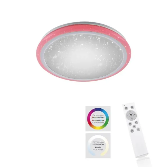 LED-Deckenleuchte, Sternenhimmeloptik, CCT-Steuerung, Farbwechsel