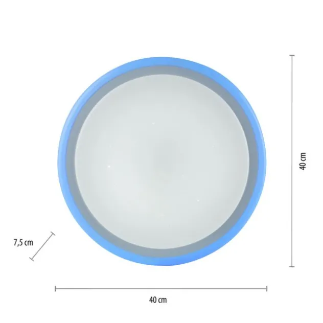 LED-Deckenleuchte, Sternenhimmeloptik, CCT-Steuerung, Farbwechsel