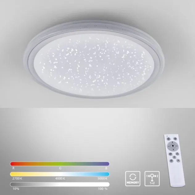 LED-Deckenleuchte, Sternenhimmeloptik, CCT-Steuerung, Farbwechsel