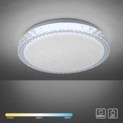 LED-Deckenleuchte, Sternenhimmeloptik, Lichtfarbsteuerung, Memory Funktion