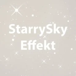 LED Deckenleuchte TURANUS, schwarz, quadratisch, Sternenhimmel