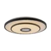 LED Deckenleuchte TURANUS, schwarz, rund, D 50 cm, Sternenhimmel