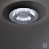 LED-Deckenleuchte, Wandleuchte, Blattsilber-Optik, Ø 40cm, indrekt,