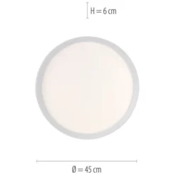 LED-Deckenleuchte, weiß, CCT, RGB, Fernbedienung, dimmbar