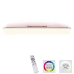 LED Deckenleuchte, weiß, CCT, RGB, Fernbedienung, dimmbar