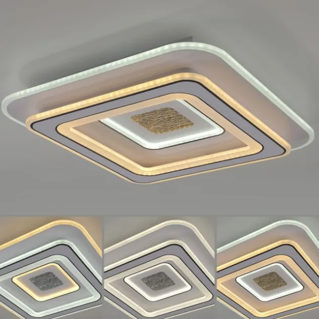 LED Deckenleuchte weiß Fernbedienung dmmbar Wohnraumbeleuchtung