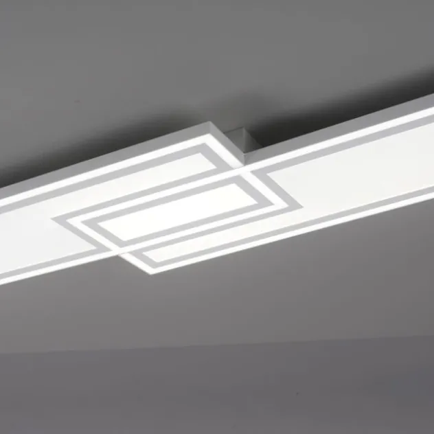 LED Deckenleuchte weiß flach 110x28 Fernbedienung dimmbar CCT Farbsteuerung